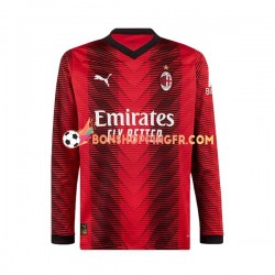 Maillot Domicile AC Milan 2023-2024 Manches Longues Homme