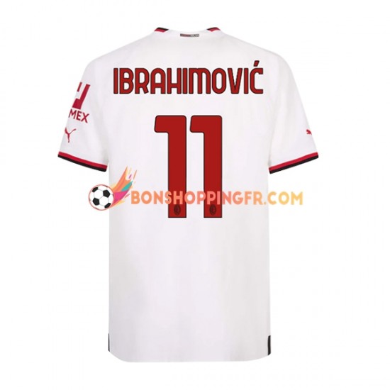 Maillot Extérieur AC Milan Ibrahimovic 11 2022-2023 Manches Courtes Homme