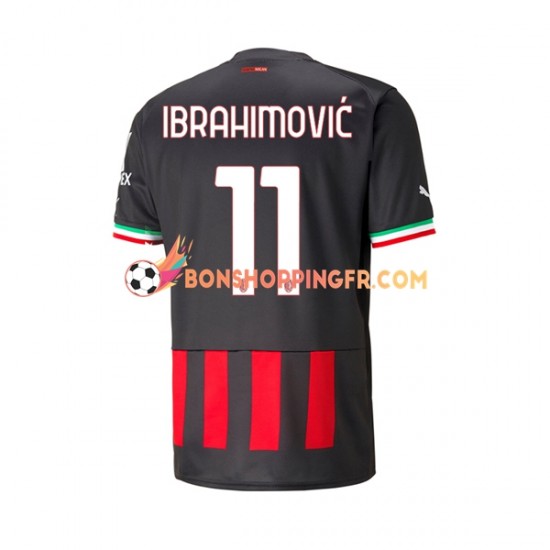 Maillot Domicile AC Milan Ibrahimovic 11 2022-2023 Manches Courtes Homme
