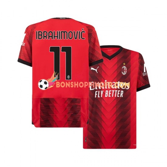 Maillot Domicile AC Milan Ibrahimovic 11 2023-2024 Manches Courtes Homme