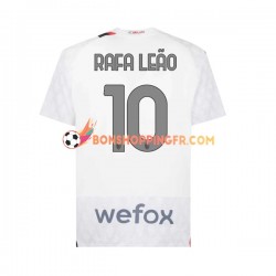 Maillot Extérieur AC Milan Rafael Leao 10 2023-2024 Manches Courtes Homme