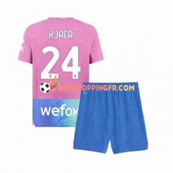 Maillot 3ème AC Milan Simon Kjaer 24 2023-2024 Manches Courtes Jeune Enfant(+shorts)