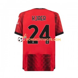 Maillot Domicile AC Milan Simon Kjaer 24 2023-2024 Manches Courtes Homme