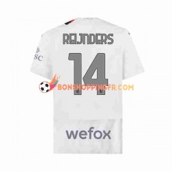 Maillot Extérieur AC Milan Tijjani Reijnders 14 2023-2024 Manches Courtes Homme