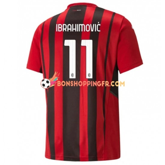 Maillot Domicile AC Milan Zlatan Ibrahimovic 11 2021-2022 Manches Courtes Homme