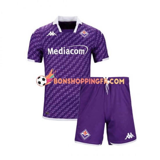 Maillot Domicile Fiorentina 2023-2024 Manches Courtes Jeune Enfant(+shorts)