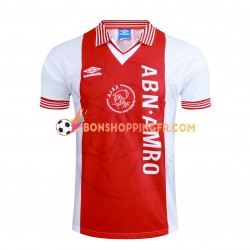 Maillot Rétro Domicile Ajax Amsterdam 1994-1995 Manches Courtes Homme