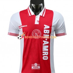 Maillot Rétro Domicile Ajax Amsterdam 1997-1998 Manches Courtes Homme