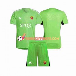 Maillot Extérieur AS Rome Gardien 2023-2024 Manches Courtes Jeune Enfant(+shorts)