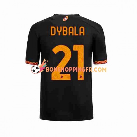 Maillot 3ème AS Rome Paulo Dybala 21 2023-2024 Manches Courtes Homme