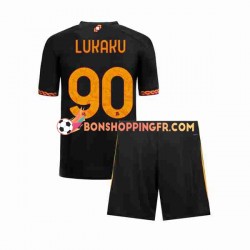 Maillot 3ème AS Rome Romelu Lukaku 90 2023-2024 Manches Courtes Jeune Enfant(+shorts)
