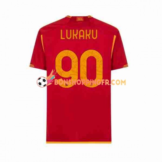 Maillot Domicile AS Rome Romelu Lukaku 90 2023-2024 Manches Courtes Homme