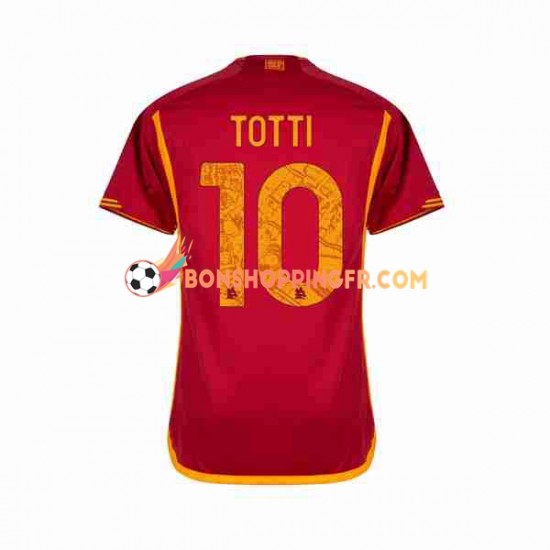 Maillot Domicile AS Rome Totti 10 2023-2024 Manches Courtes Homme