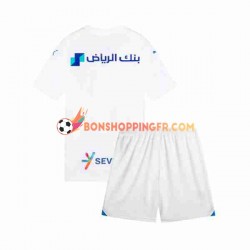 Maillot Extérieur Al Hilal 2023-2024 Manches Courtes Jeune Enfant(+shorts)