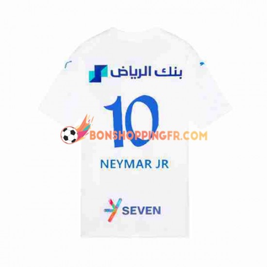 Maillot Extérieur Al Hilal Neymar JR 10 2023-2024 Manches Courtes Homme