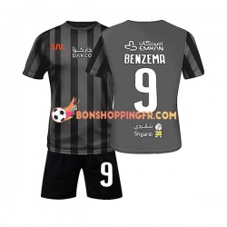 Maillot Extérieur Al-Ittihad Benzema 9 2022-2023 Manches Courtes Jeune Enfant(+shorts)