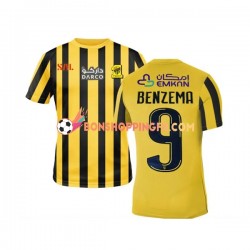 Maillot Domicile Al-Ittihad Benzema 9 2022-2023 Manches Courtes Homme