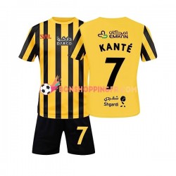 Maillot Domicile Al-Ittihad Kante 7 2022-2023 Manches Courtes Jeune Enfant(+shorts)