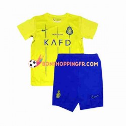 Maillot Domicile Al-Nassr 2023-2024 Manches Courtes Jeune Enfant(+shorts)