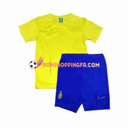 Maillot Domicile Al-Nassr 2023-2024 Manches Courtes Jeune Enfant(+shorts)