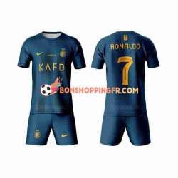 Maillot Extérieur Al-Nassr Ronaldo 7 2023-2024 Manches Courtes Jeune Enfant(+shorts)
