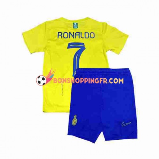 Maillot Domicile Al-Nassr Ronaldo 7 2023-2024 Manches Courtes Jeune Enfant(+shorts)