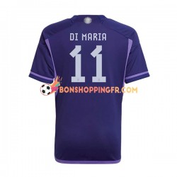 Maillot Extérieur Argentine Di Maria 11 Coupe du Monde 2022 Manches Courtes Homme