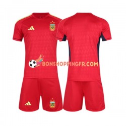 Maillot Extérieur Argentine Gardien Coupe du Monde 2022 Manches Courtes Jeune Enfant(+shorts)