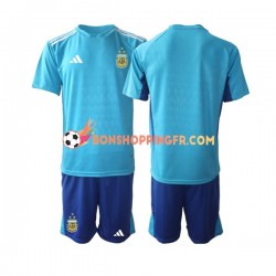 Maillot 3ème Argentine Gardien 2023-2024 Manches Courtes Jeune Enfant(+shorts)