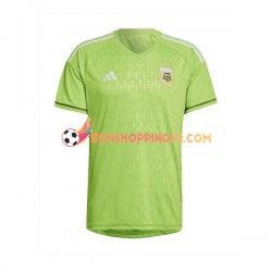 Maillot Domicile Argentine Gardien Coupe du Monde 2022 Manches Courtes Homme