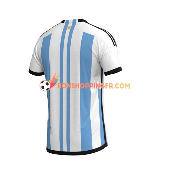 Maillot Domicile Argentine Coupe du Monde 2022 Manches Courtes Homme