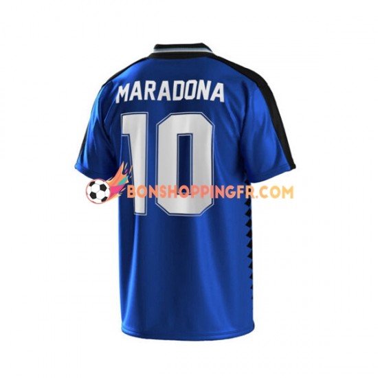 Maillot Rétro Extérieur Argentine Maradona 10 1994 Manches Courtes Homme