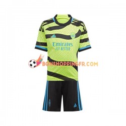 Maillot Extérieur Arsenal 2023-2024 Manches Courtes Jeune Enfant(+shorts)