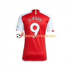 Maillot Domicile Arsenal Gabriel Jesus 9 2023-2024 Manches Courtes Homme