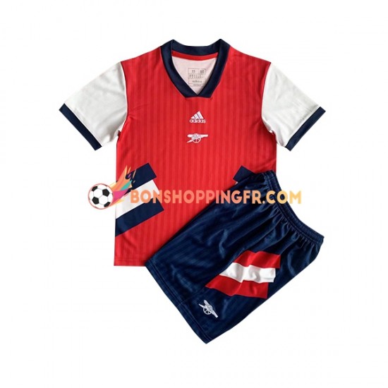 Maillot Rétro Domicile Arsenal Icon 2022-2023 Manches Courtes Jeune Enfant(+shorts)
