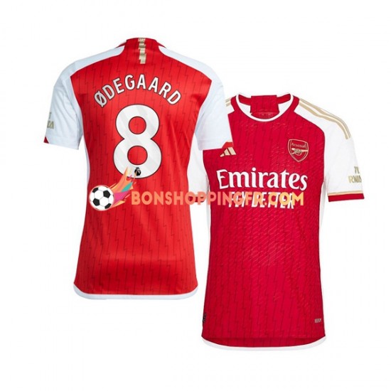 Maillot Domicile Arsenal Martin Odegaard 8 2023-2024 Manches Courtes Homme
