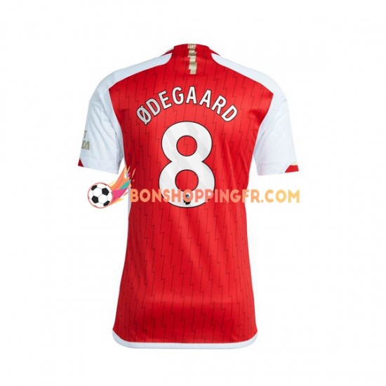 Maillot Domicile Arsenal Martin Odegaard 8 2023-2024 Manches Courtes Homme