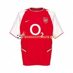 Maillot Rétro Domicile Arsenal 2002 Manches Courtes Homme