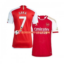 Maillot Domicile Arsenal Saka 7 2023-2024 Manches Courtes Homme