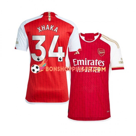 Maillot Domicile Arsenal Xhaka 34 2023-2024 Manches Courtes Homme