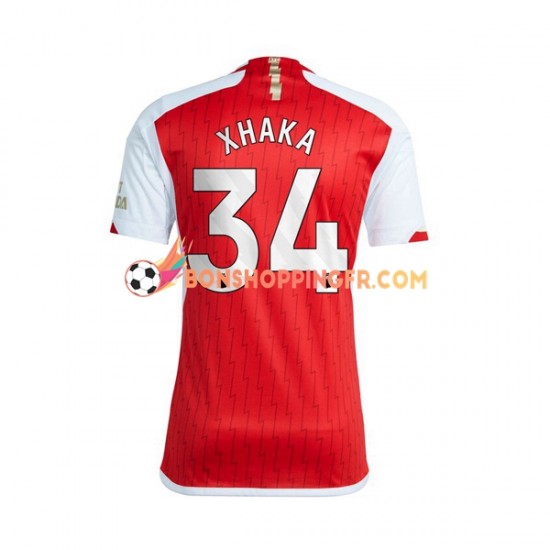 Maillot Domicile Arsenal Xhaka 34 2023-2024 Manches Courtes Homme