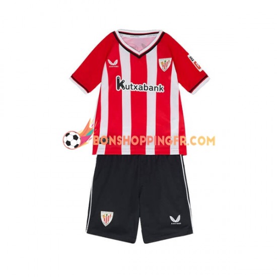 Maillot Domicile Athletic Bilbao 2023-2024 Manches Courtes Jeune Enfant(+shorts)