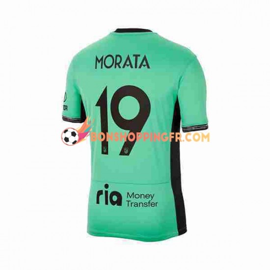 Maillot 3ème Atlético Madrid Alvaro Morata 19 2023-2024 Manches Courtes Homme