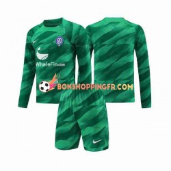 Maillot Extérieur Atlético Madrid Gardien 2023-2024 Manches Longues Jeune Enfant(+shorts)