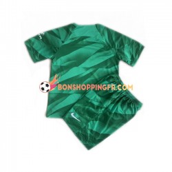 Maillot Extérieur Atlético Madrid Gardien 2023-2024 Manches Courtes Jeune Enfant(+shorts)