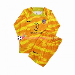 Maillot Atlético Madrid Gardien 2023-2024 Orange Manches Longues Jeune Enfant(+shorts)