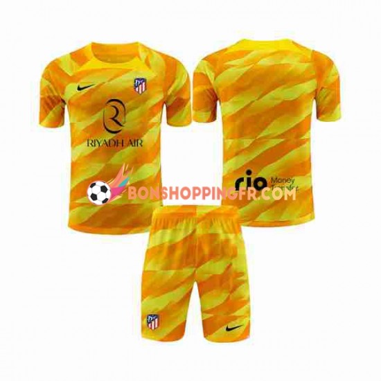 Maillot Atlético Madrid Gardien 2023-2024 Orange Manches Courtes Jeune Enfant(+shorts)