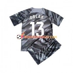 Maillot Domicile Atlético Madrid Gardien Jan Oblak 13 2023-2024 Manches Courtes Jeune Enfant(+shorts)