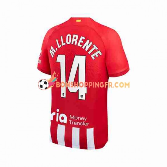 Maillot Domicile Atlético Madrid Marcos Llorente 14 2023-2024 Manches Courtes Homme