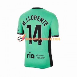 Maillot 3ème Atlético Madrid Marcos Llorente 14 2023-2024 Manches Courtes Homme